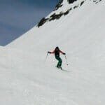 Bei der Abfahrt vom Hohen Seeblaskogel (3235m), Tirol