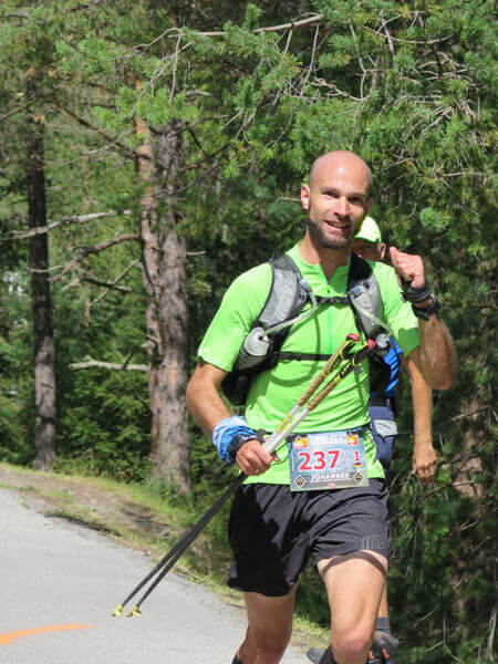 Transalpinerun - Zieleinlauf in Scuol.
