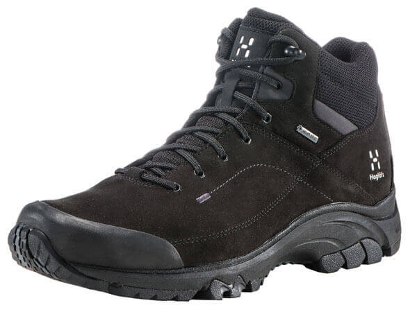 Schwarze Haglöfs Trekkingschuhe.