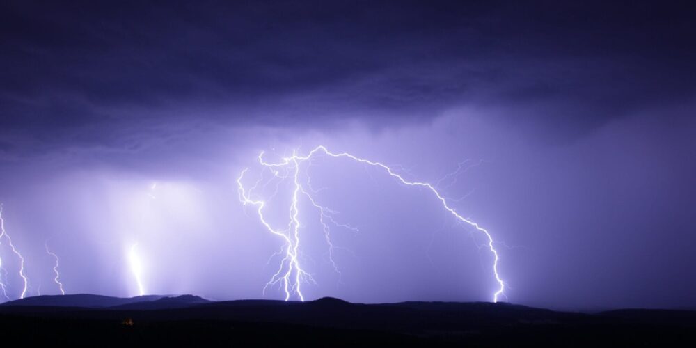 Gewitter und Blitze im Erzgebirge