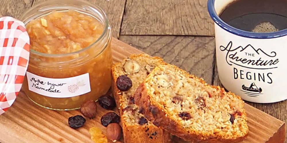 apfelbrot mit apfel-ingwer marmelade
